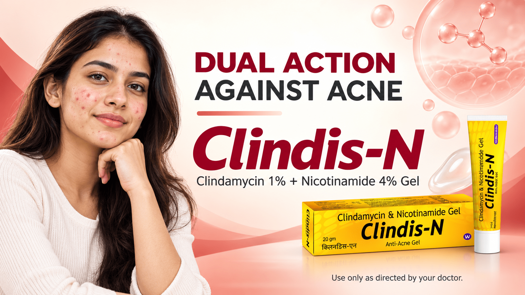 Clindis-N Gel, Clindamycin Gel, Nicotinamide 4%